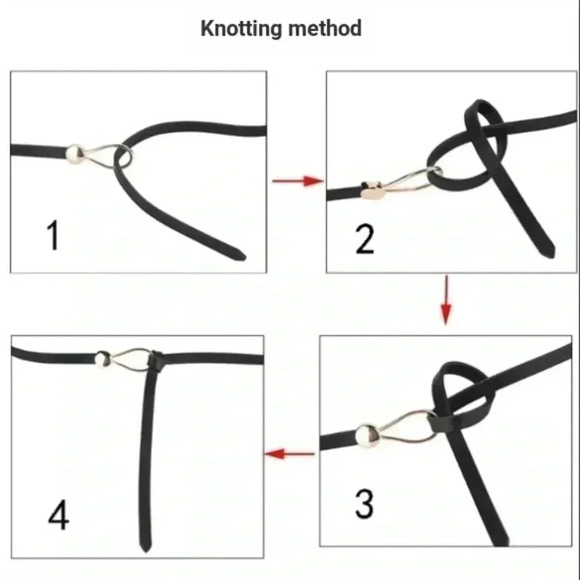 Western Boho Minimalist Camel Knot Belt Thin Waist Belt Vintage Style - Picture 8 of 9